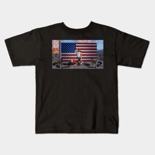 SUPER SFM POSTER OF AMERICAN PATRIOTISM Kids T-Shirt